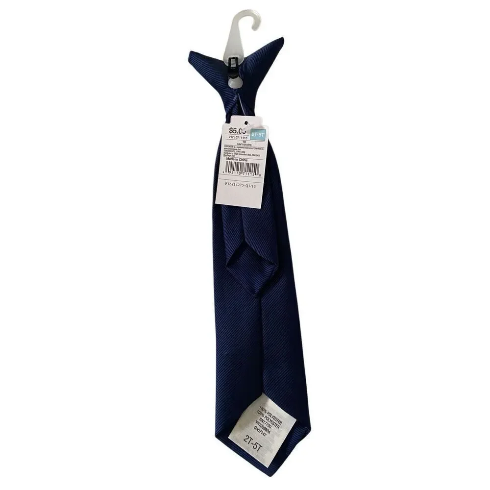 Nwt Cherokee Boys 2T to 5T Clip On Tie Toddler Formal Dress Up